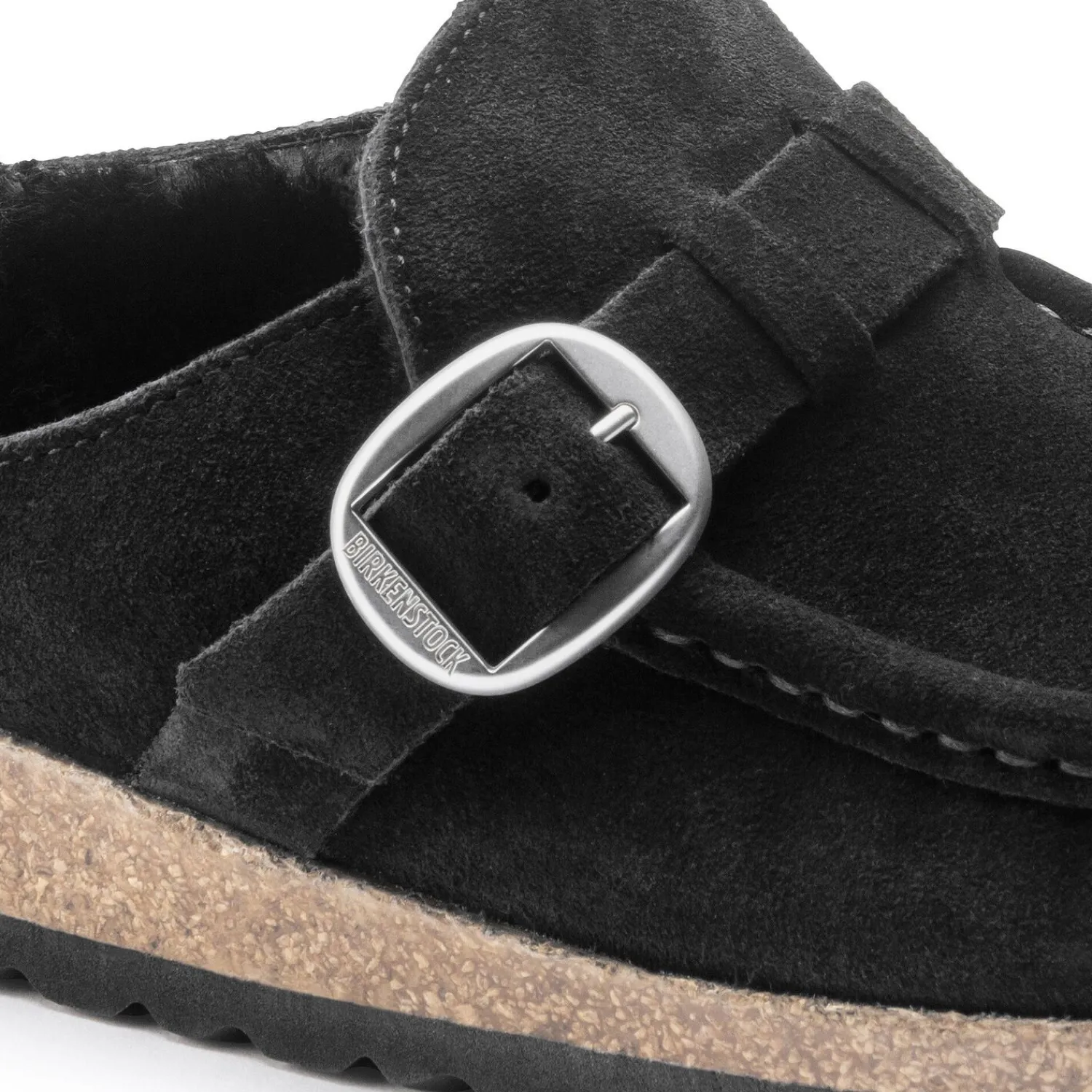 Fashion Birkenstock Buckley En Fourrure D'Agneau Black