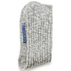 Clearance Birkenstock Chaussettes En Coton Flamme Femme Gray/White