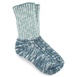 Sale Birkenstock Chaussettes En Coton Flamme Enfant Nile Blue