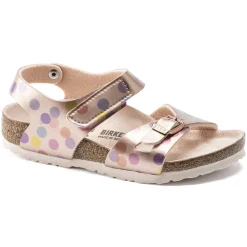 Cheap Birkenstock Colorado Kids Electric Metallic Dots Copper