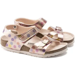 Cheap Birkenstock Colorado Kids Electric Metallic Dots Copper