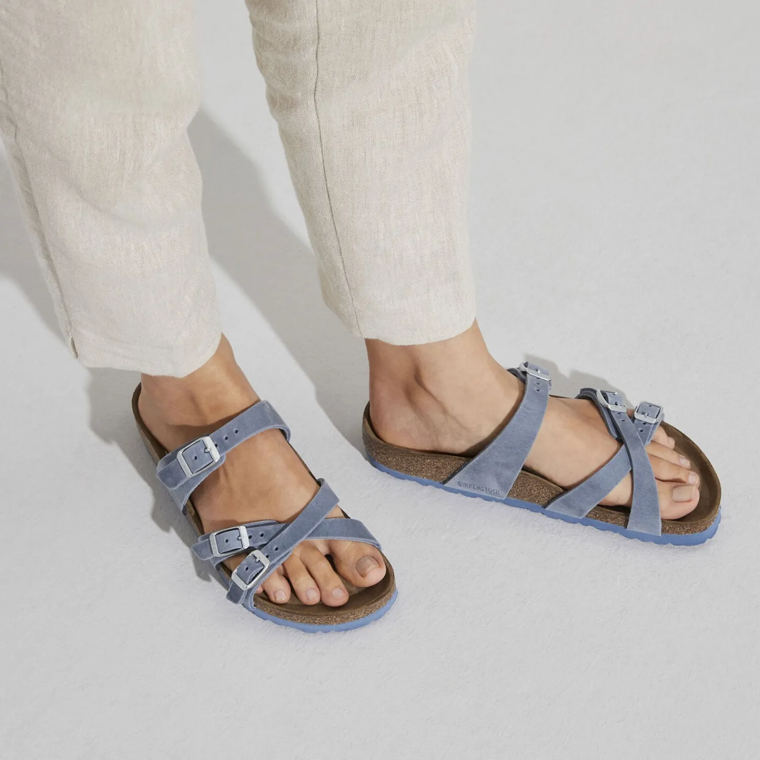 Online Birkenstock Franca Dusty Blue