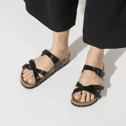 Online Birkenstock Franca Patent Black