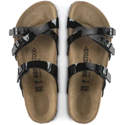 Online Birkenstock Franca Patent Black