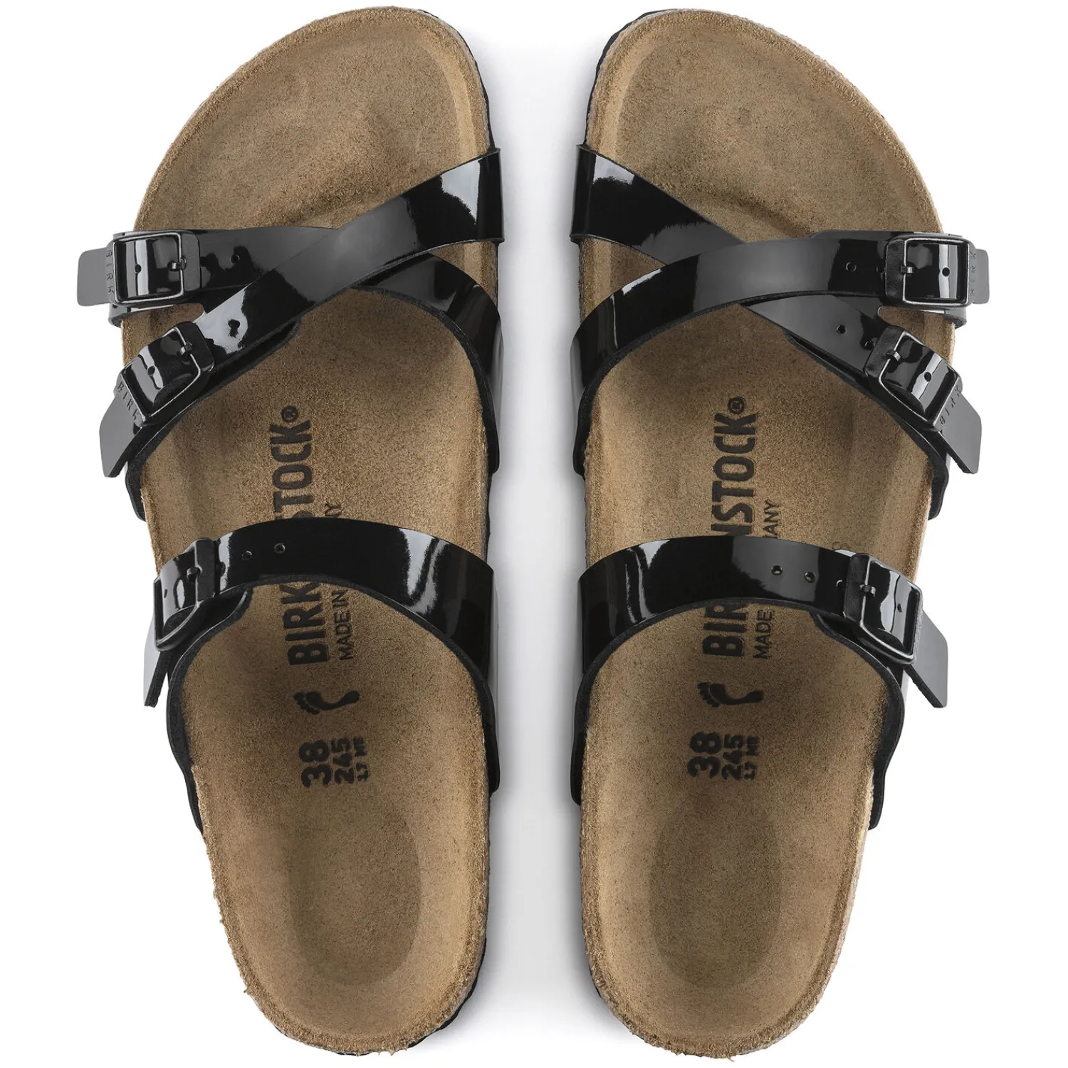 Online Birkenstock Franca Patent Black