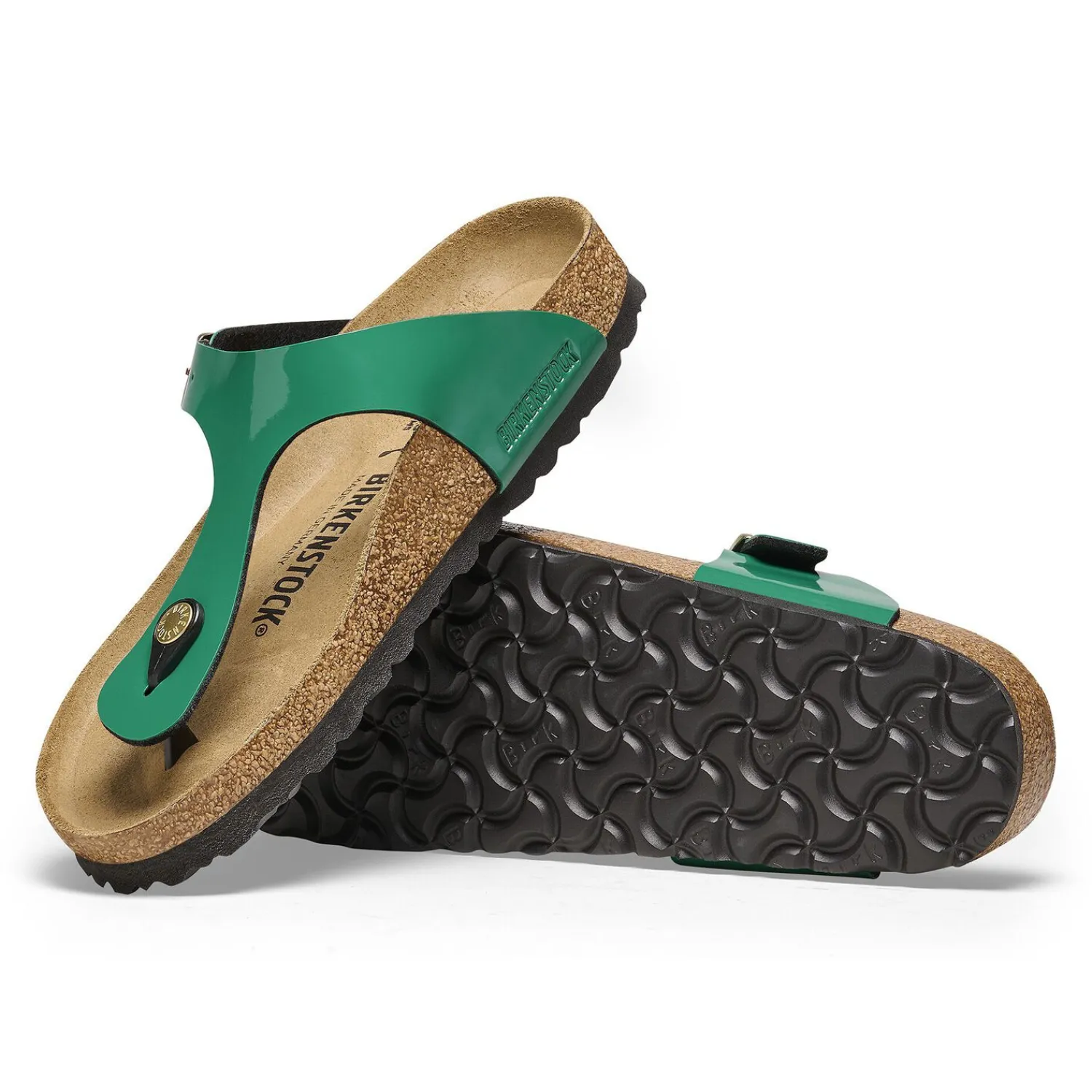 Fashion Birkenstock Gizeh Patent Digital Green