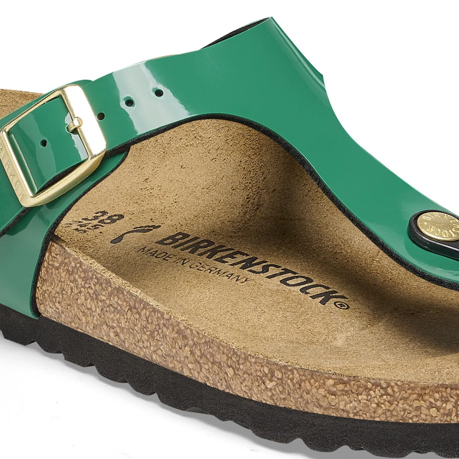 Fashion Birkenstock Gizeh Patent Digital Green