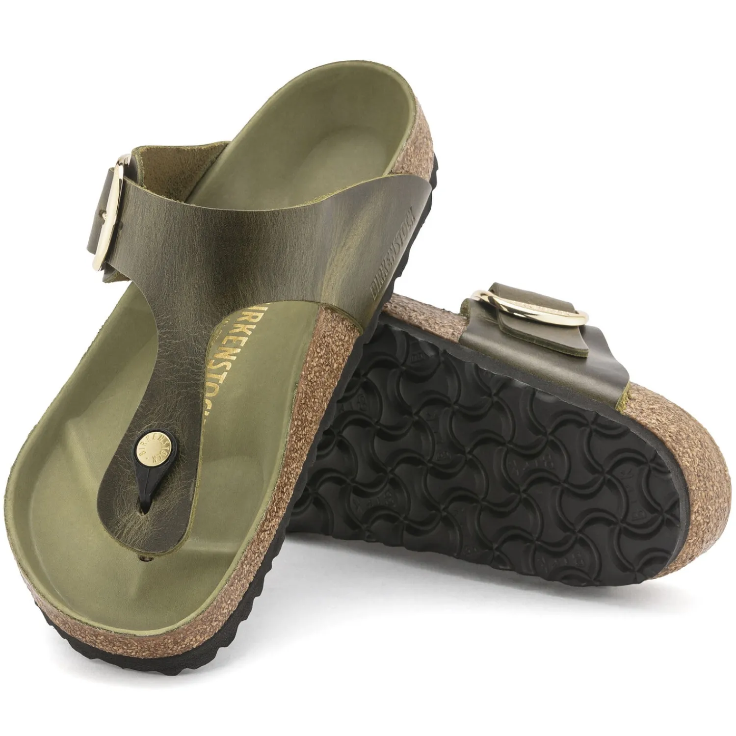 Best Sale Birkenstock Gizeh Big Buckle Olive Green