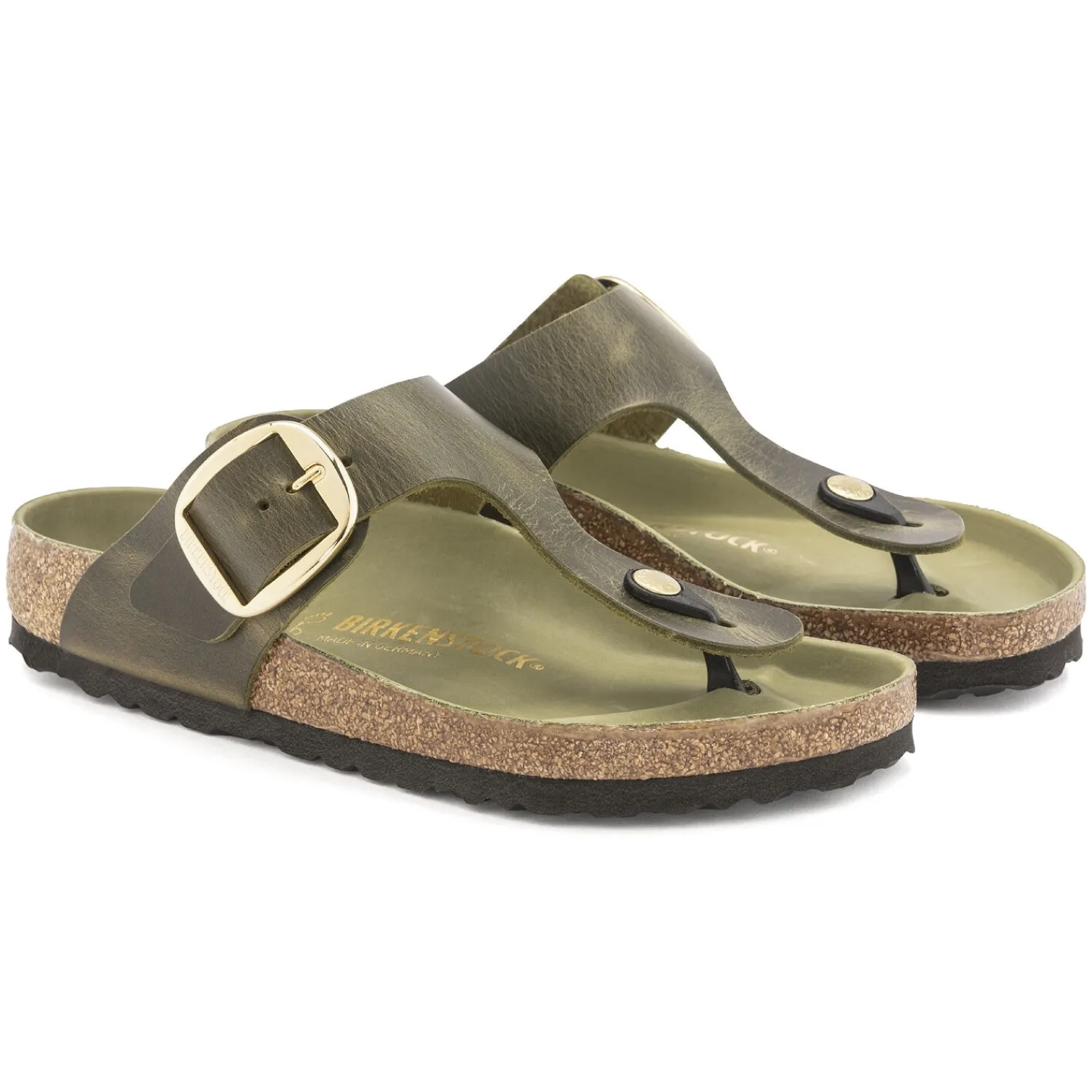 Best Sale Birkenstock Gizeh Big Buckle Olive Green