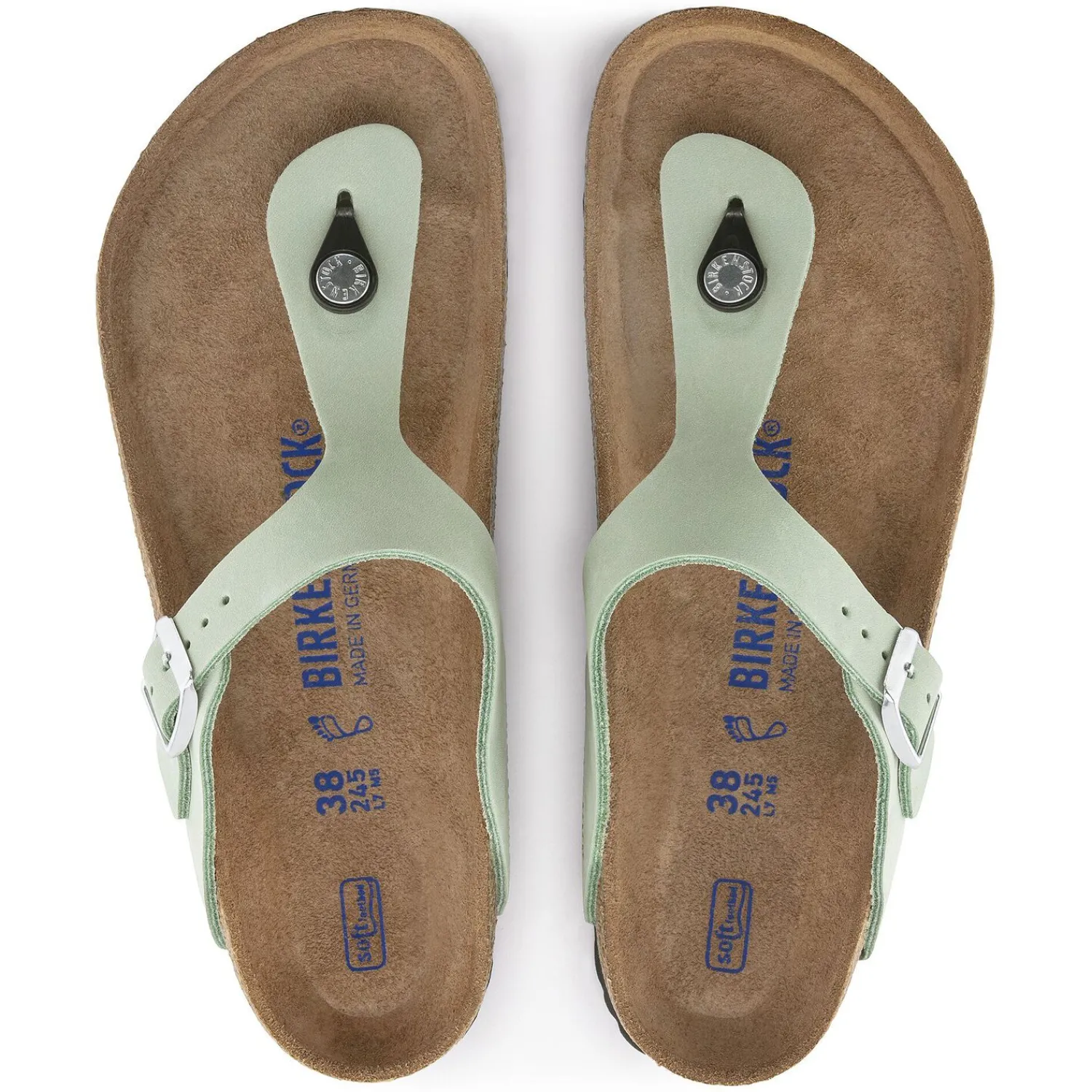 Sale Birkenstock Gizeh Lit De Pied Souple Matcha
