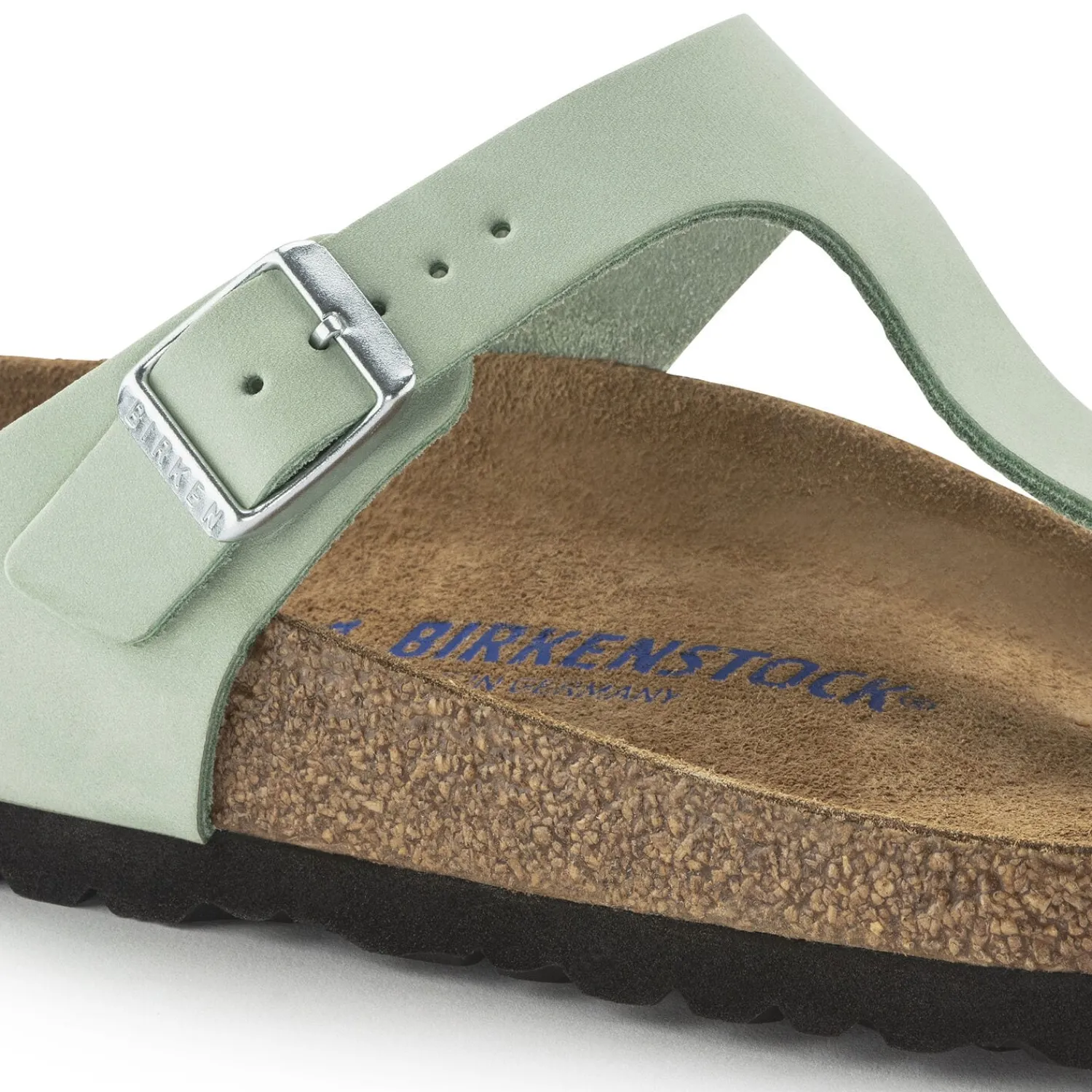 Sale Birkenstock Gizeh Lit De Pied Souple Matcha