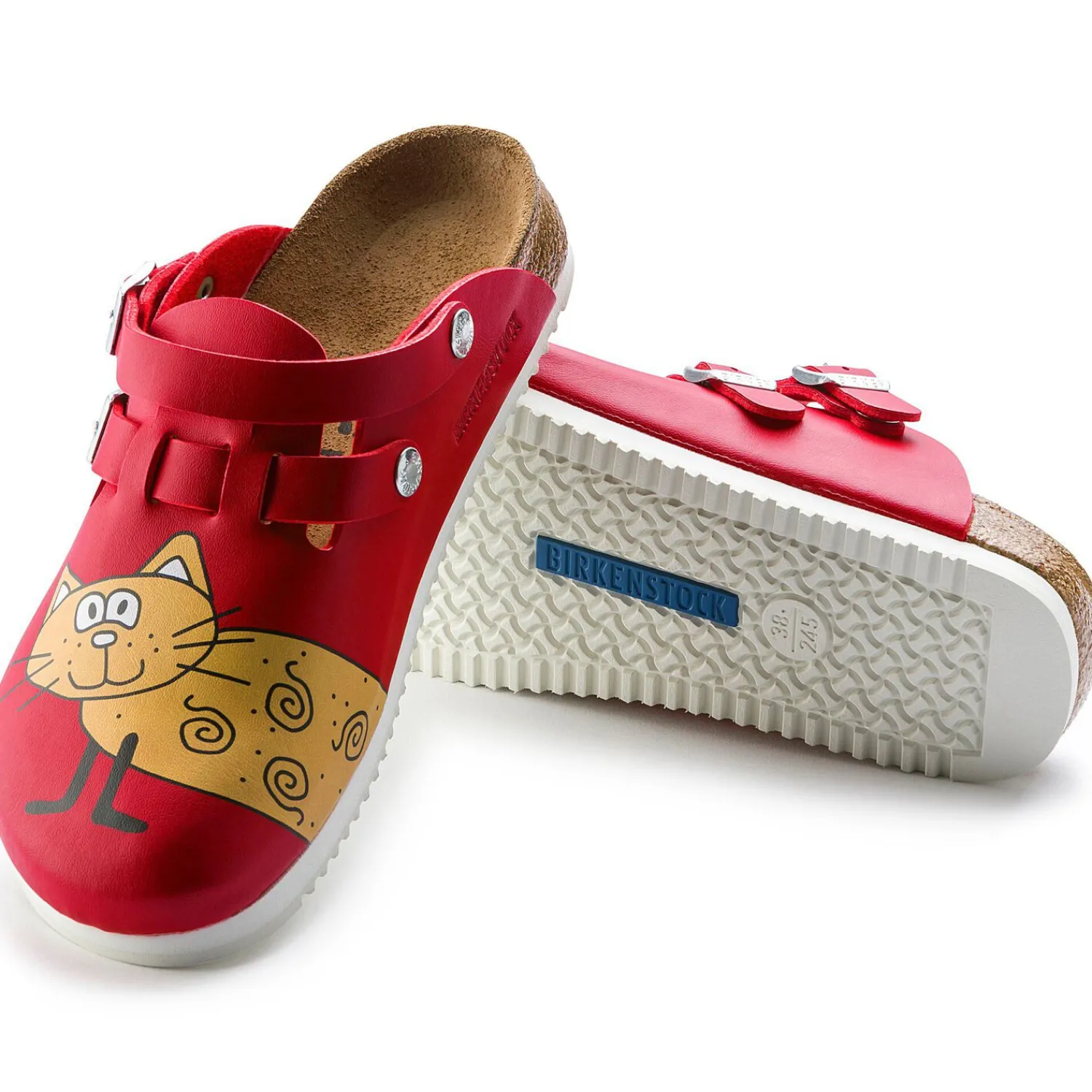 Hot Birkenstock Kay Sl Cat Red Background