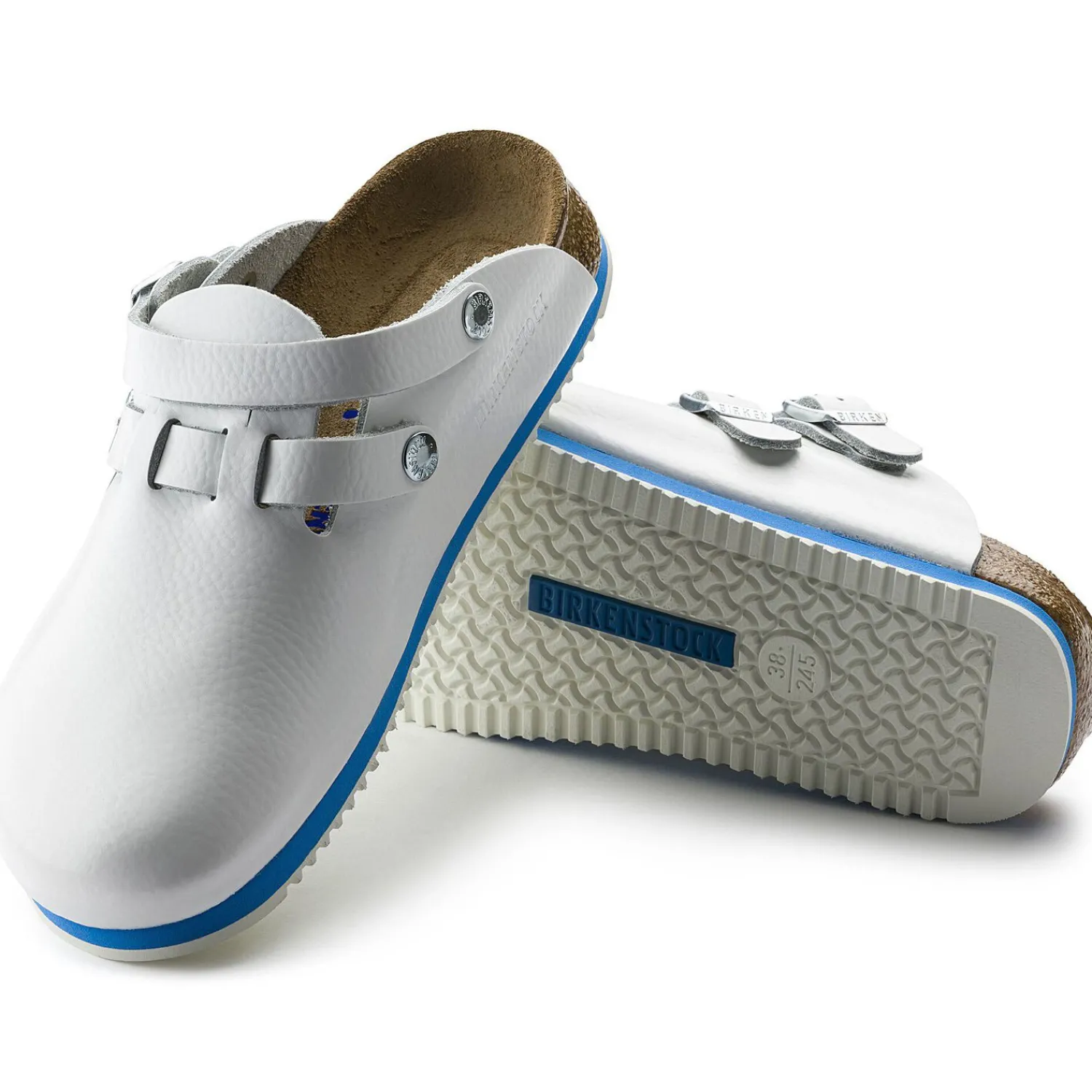 Clearance Birkenstock Kay Sl Lit De Pied Souple White