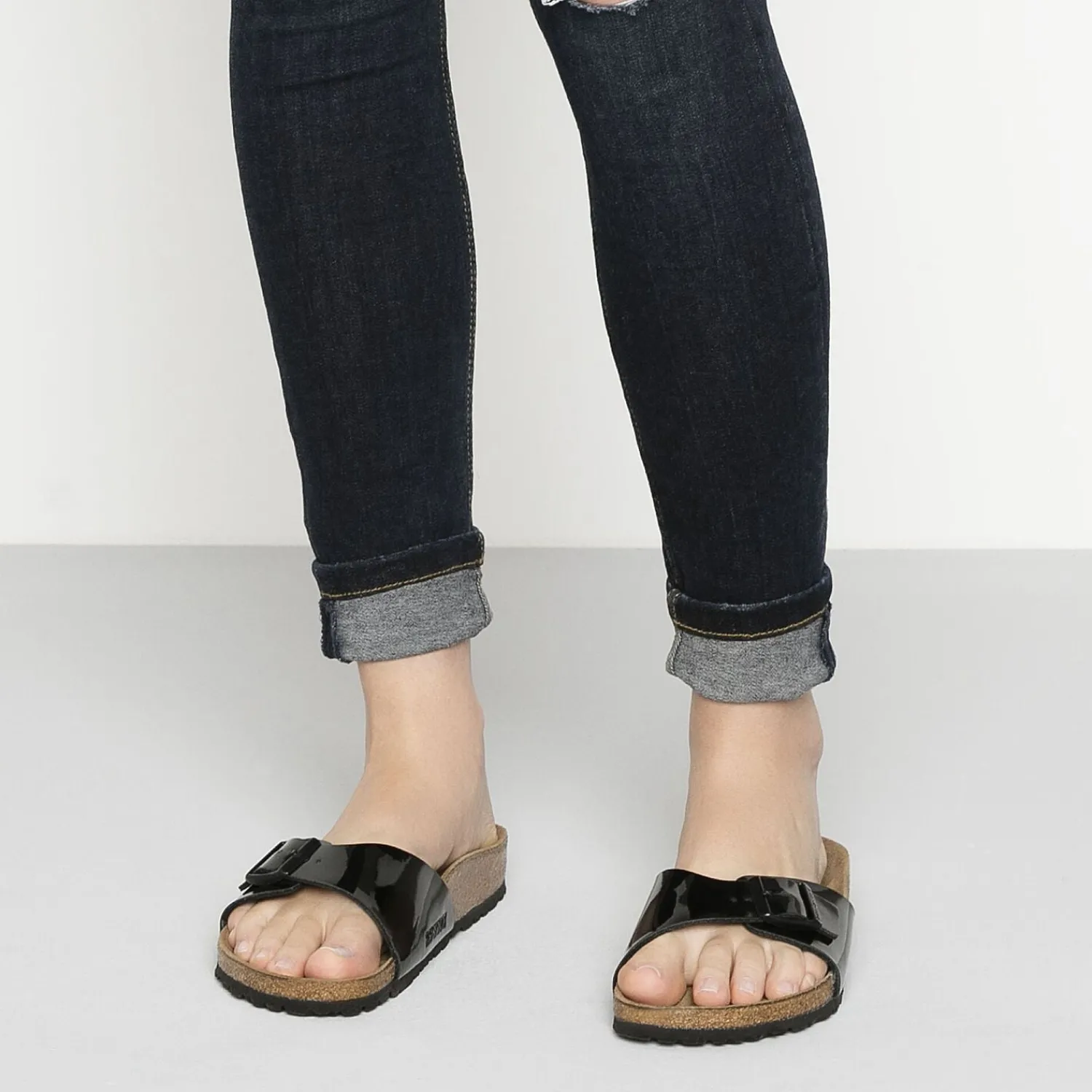 Cheap Birkenstock Madrid Black Patent