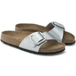 Discount Birkenstock Madrid Big Buckle Silver