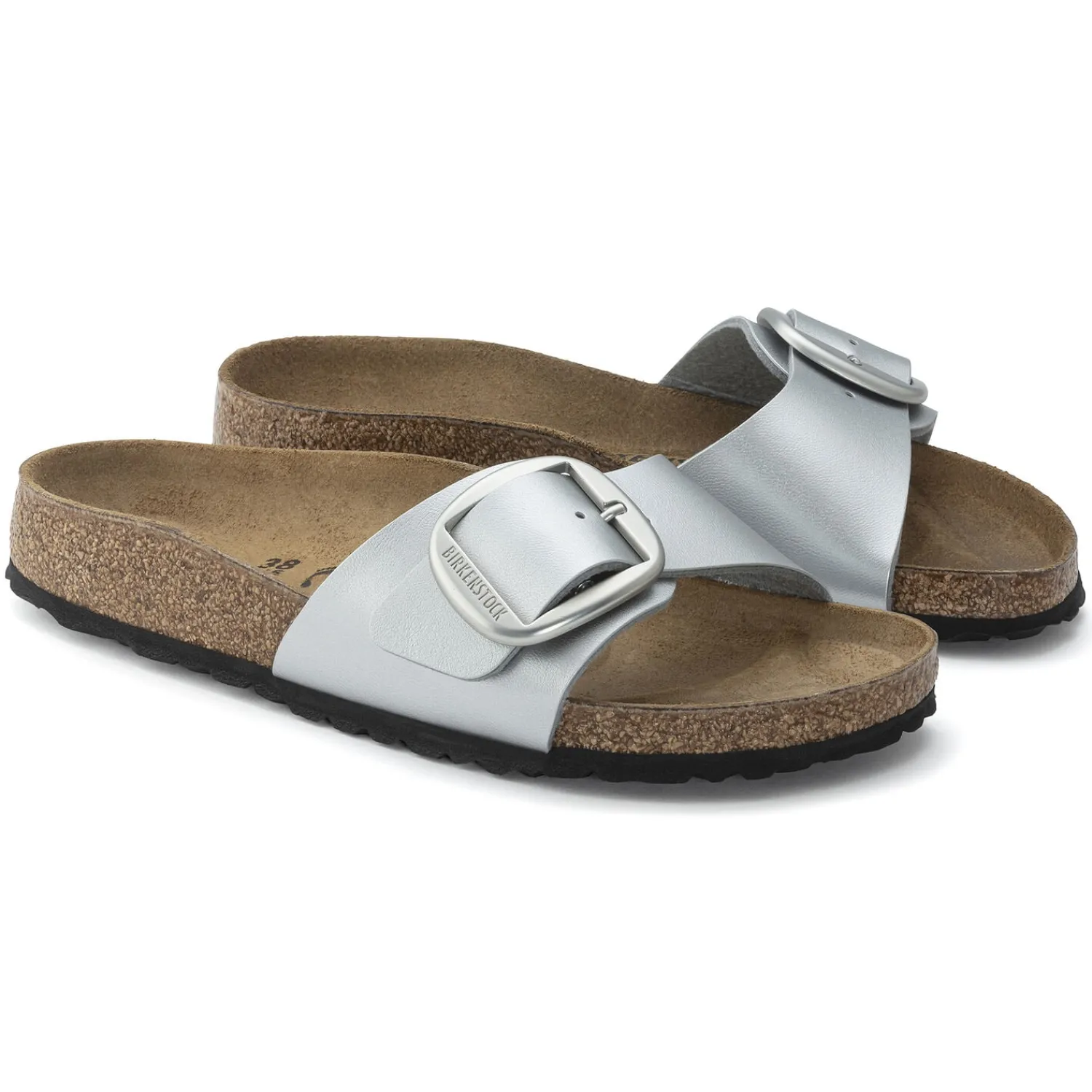 Discount Birkenstock Madrid Big Buckle Silver