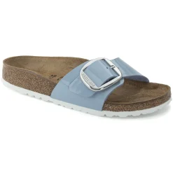 Clearance Birkenstock Madrid Big Buckle Patent Dove Blue