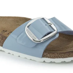 Clearance Birkenstock Madrid Big Buckle Patent Dove Blue
