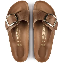Cheap Birkenstock Madrid Big Buckle Cognac