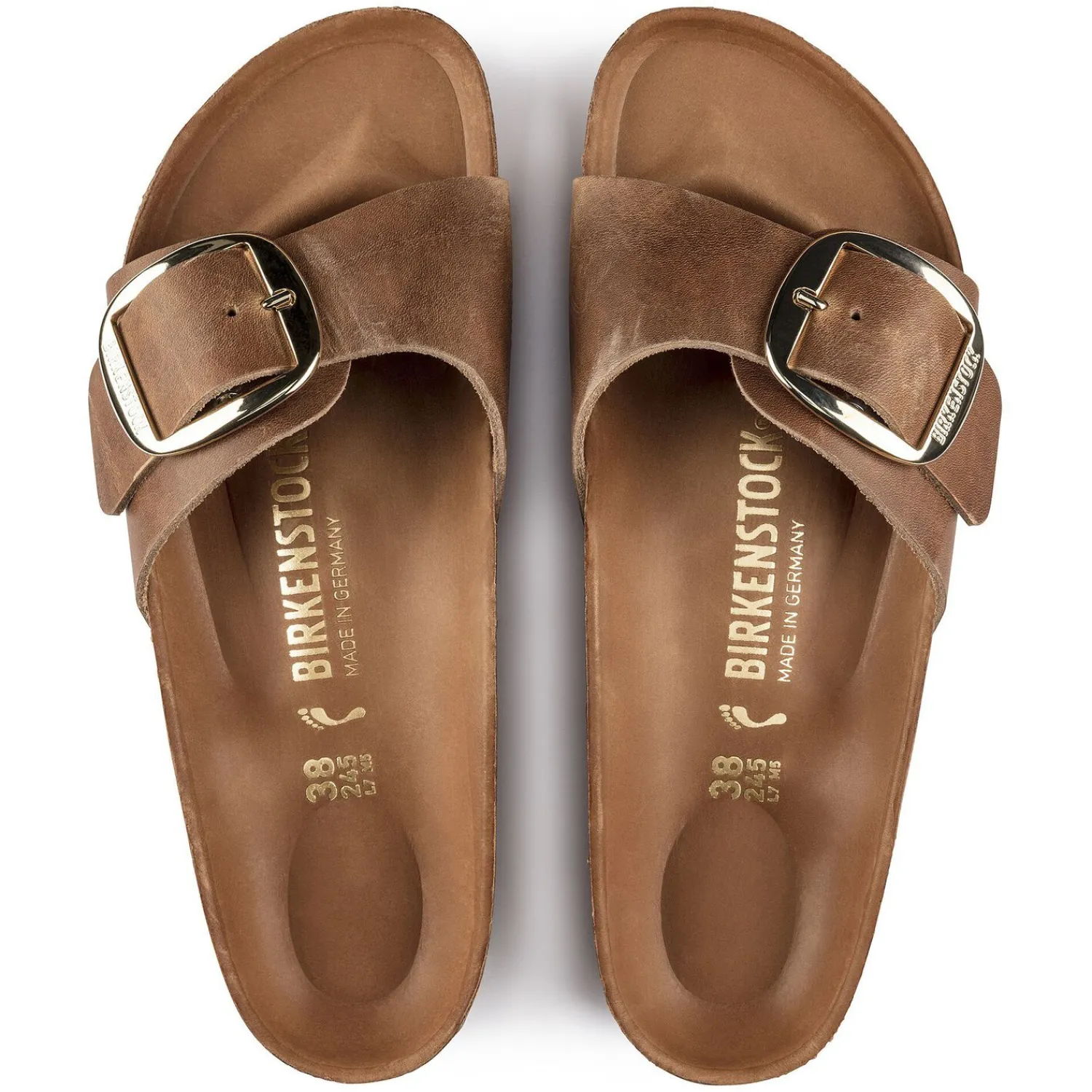 Cheap Birkenstock Madrid Big Buckle Cognac