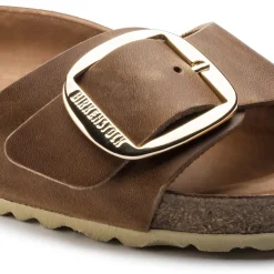 Cheap Birkenstock Madrid Big Buckle Cognac