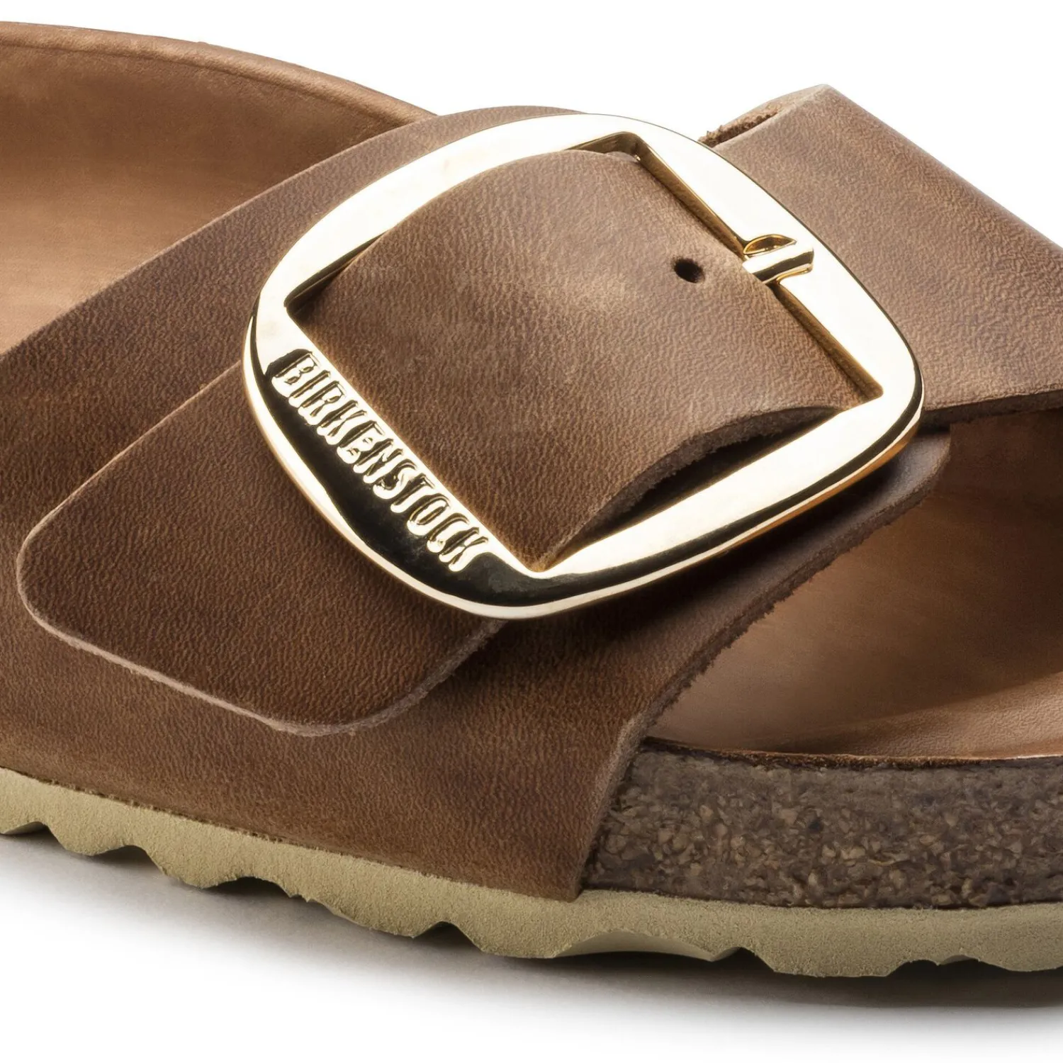 Cheap Birkenstock Madrid Big Buckle Cognac