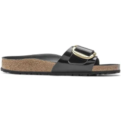 Cheap Birkenstock Madrid Big Buckle High Shine Black