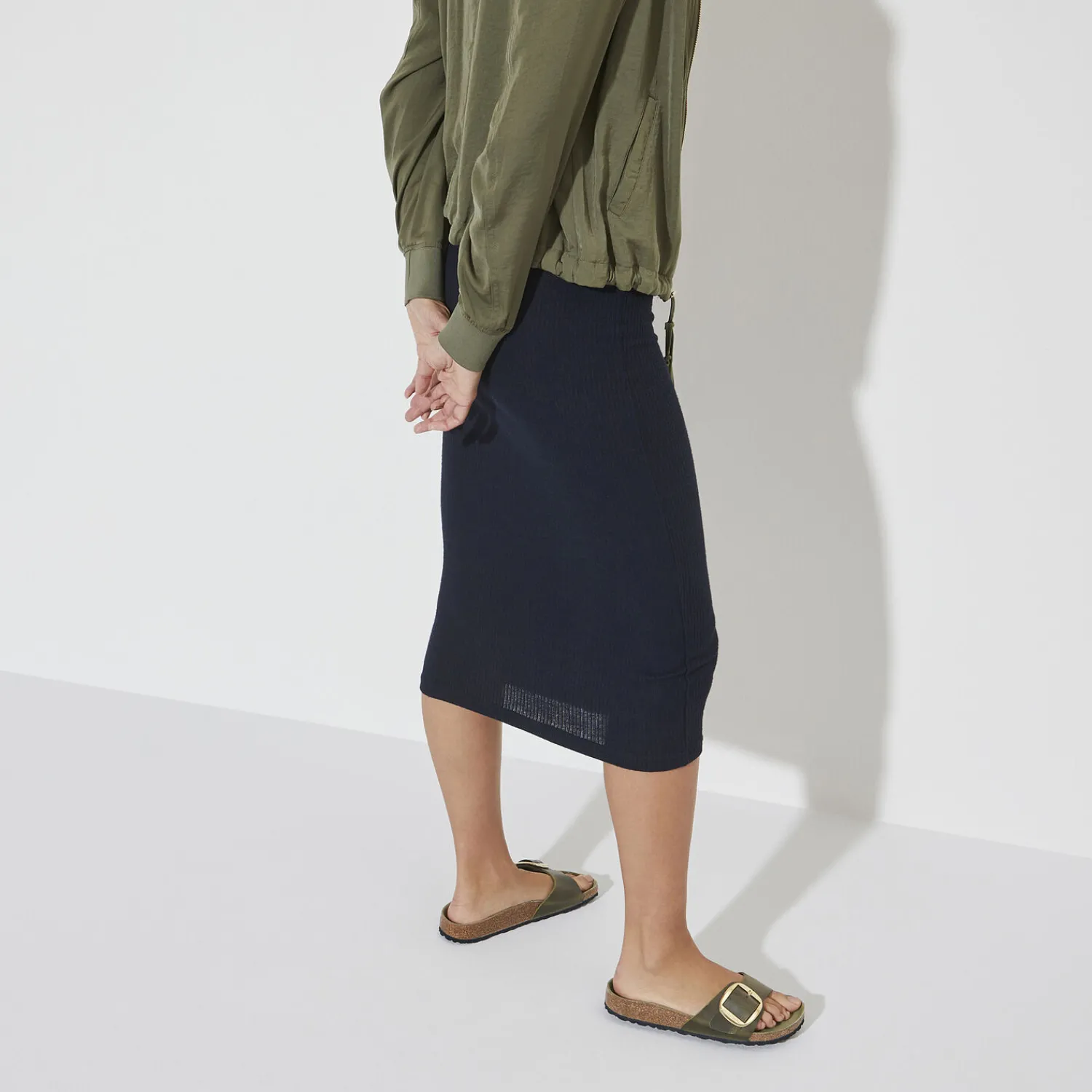 New Birkenstock Madrid Big Buckle Olive Green