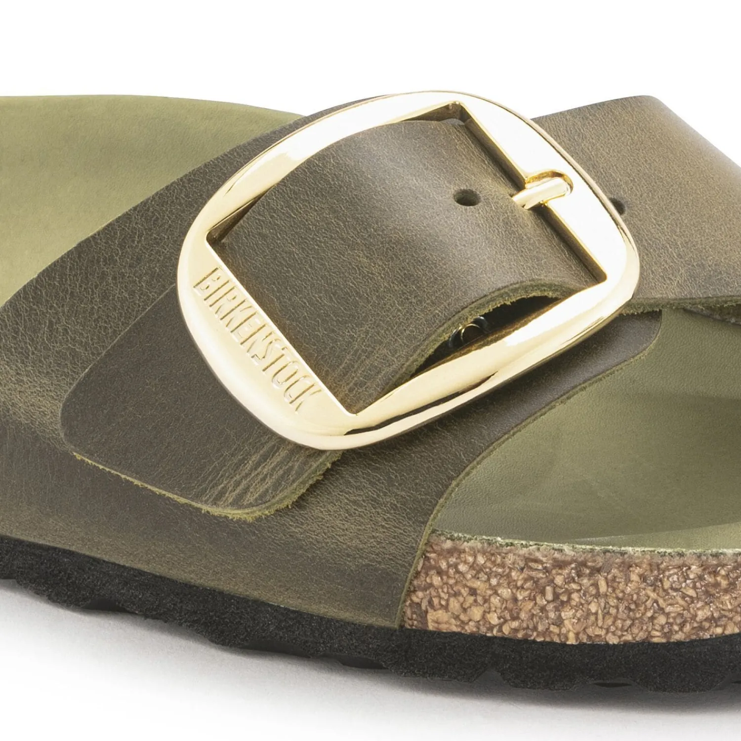 New Birkenstock Madrid Big Buckle Olive Green