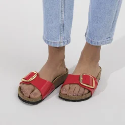 Flash Sale Birkenstock Madrid Big Buckle Patent Cherry