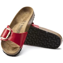 Flash Sale Birkenstock Madrid Big Buckle Patent Cherry
