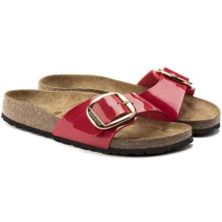 Flash Sale Birkenstock Madrid Big Buckle Patent Cherry