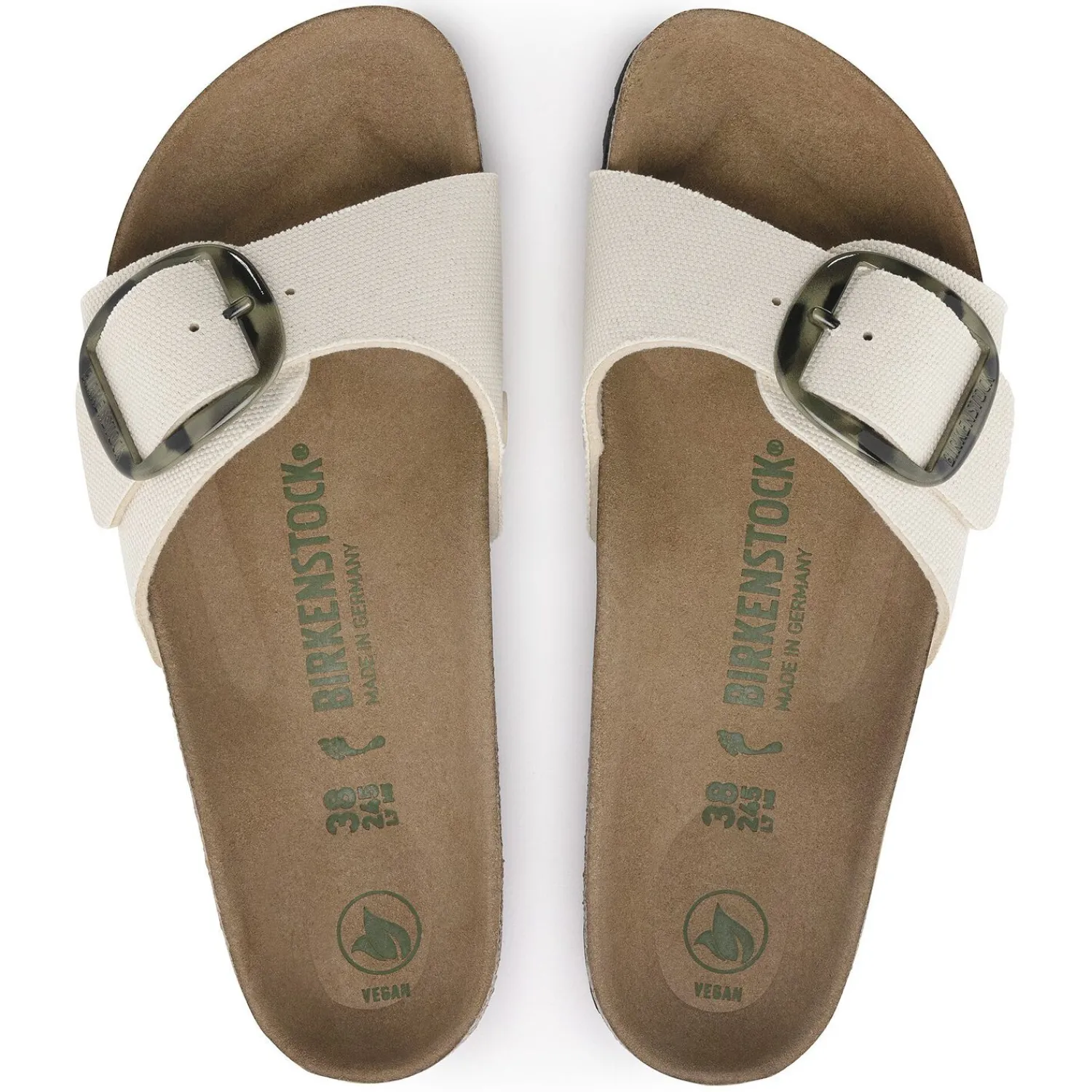 Discount Birkenstock Madrid Vegan Big Buckle Eggshell