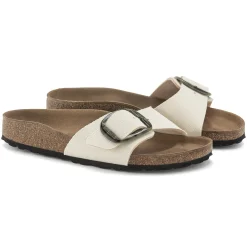 Discount Birkenstock Madrid Vegan Big Buckle Eggshell