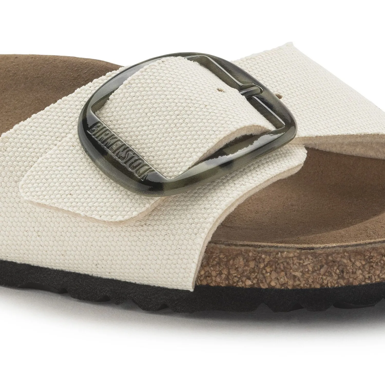 Discount Birkenstock Madrid Vegan Big Buckle Eggshell