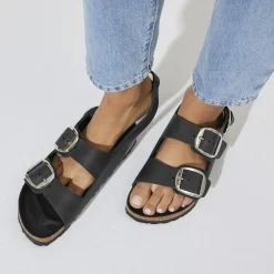 Clearance Birkenstock Milano Big Buckle Black
