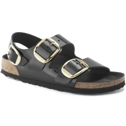 Store Birkenstock Milano Big Buckle Noir Tres Brillant