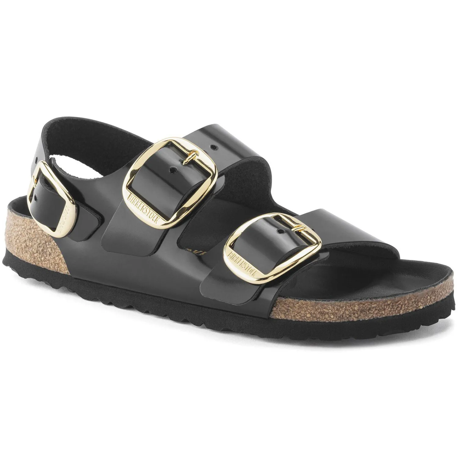 Store Birkenstock Milano Big Buckle Noir Tres Brillant