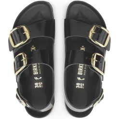 Store Birkenstock Milano Big Buckle Noir Tres Brillant