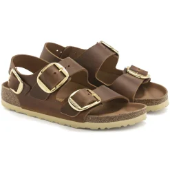 Discount Birkenstock Milano Big Buckle Cognac