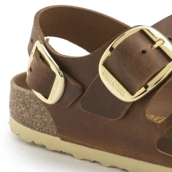 Discount Birkenstock Milano Big Buckle Cognac