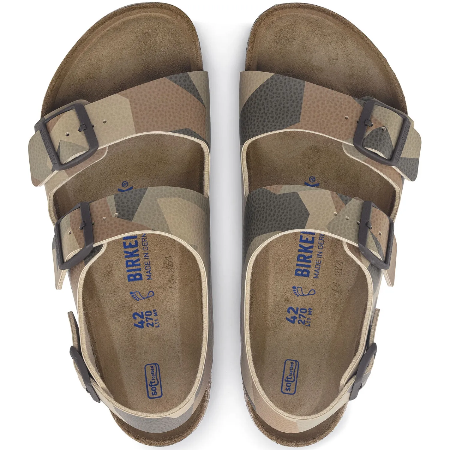 Shop Birkenstock Milano Bs Desert Soil Geo Camo Core