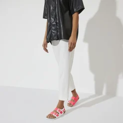 Hot Birkenstock Milano Bs Neon Pink/White Patent