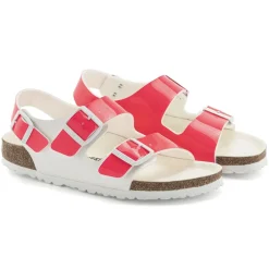 Hot Birkenstock Milano Bs Neon Pink/White Patent