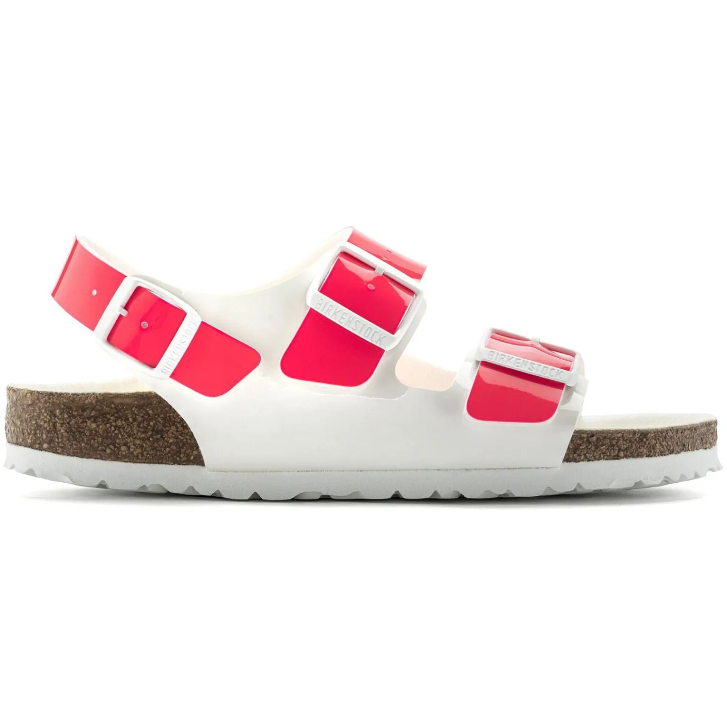Hot Birkenstock Milano Bs Neon Pink/White Patent