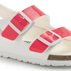 Hot Birkenstock Milano Bs Neon Pink/White Patent
