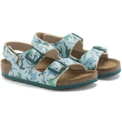 Hot Birkenstock Milano Hl Kids Big Dino Light Blue