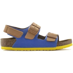 Cheap Birkenstock Milano Hl Kids Caramel/Ultra Blue