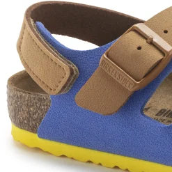 Cheap Birkenstock Milano Hl Kids Caramel/Ultra Blue