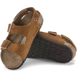 Sale Birkenstock Milano Hl Suede Kids Mink